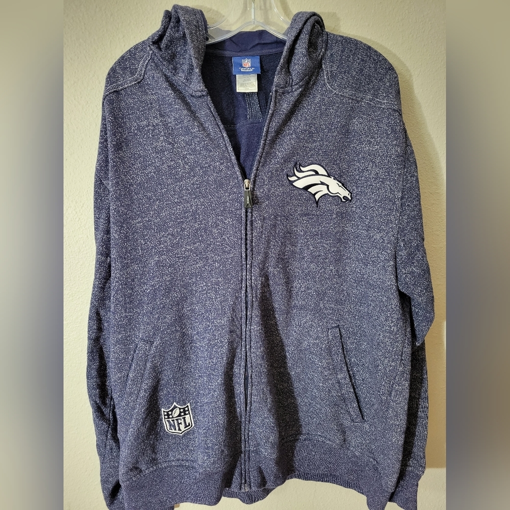Reebok NFL On Field Denver Broncos Jacket Hoodie Jumper Men's Large